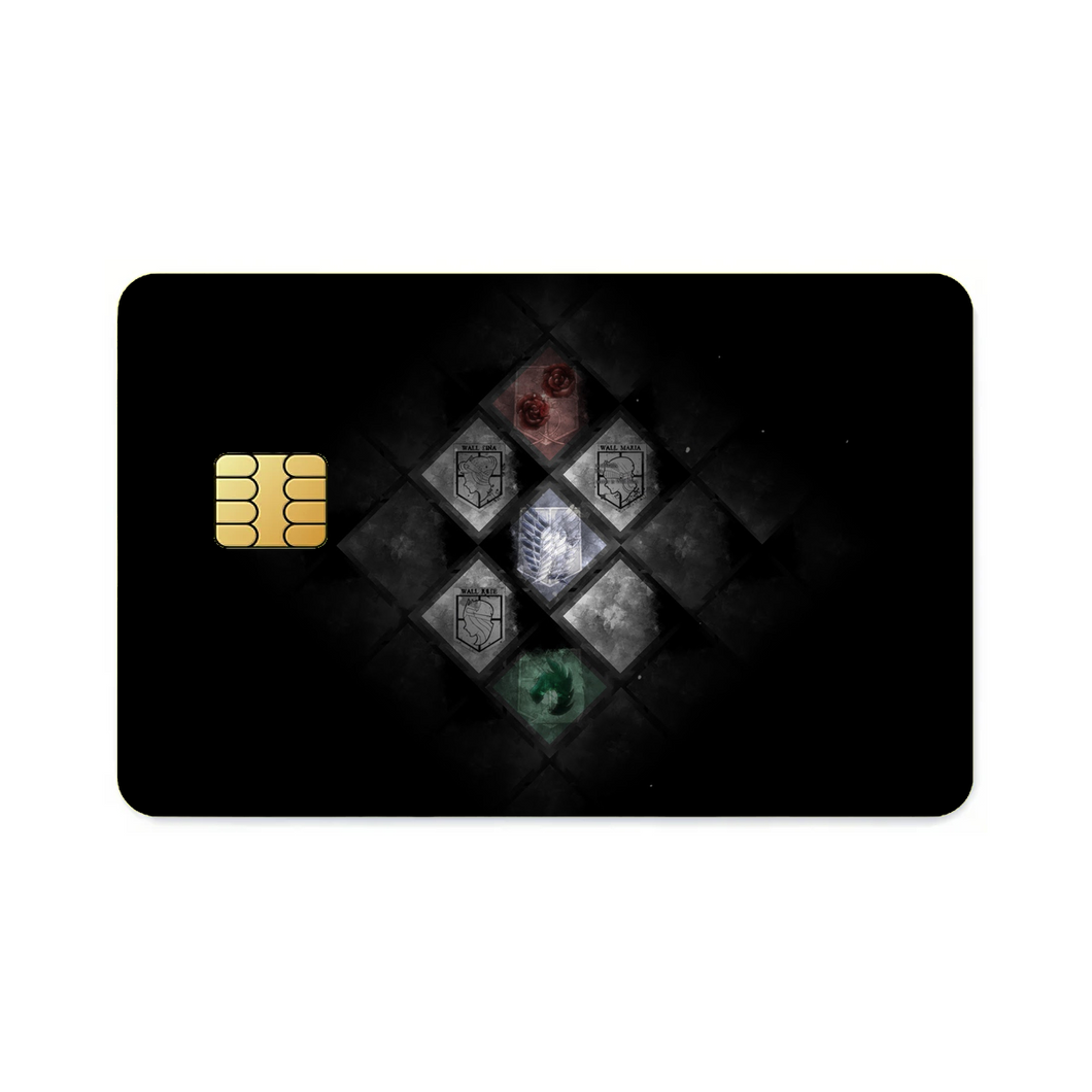 Attack on titan: emblem Credit Card Skins (4-in-1 Pack)
