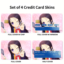 Load image into Gallery viewer, Ayumi Otosaka smilling  Credit Card Skins (4-in-1 Pack)
