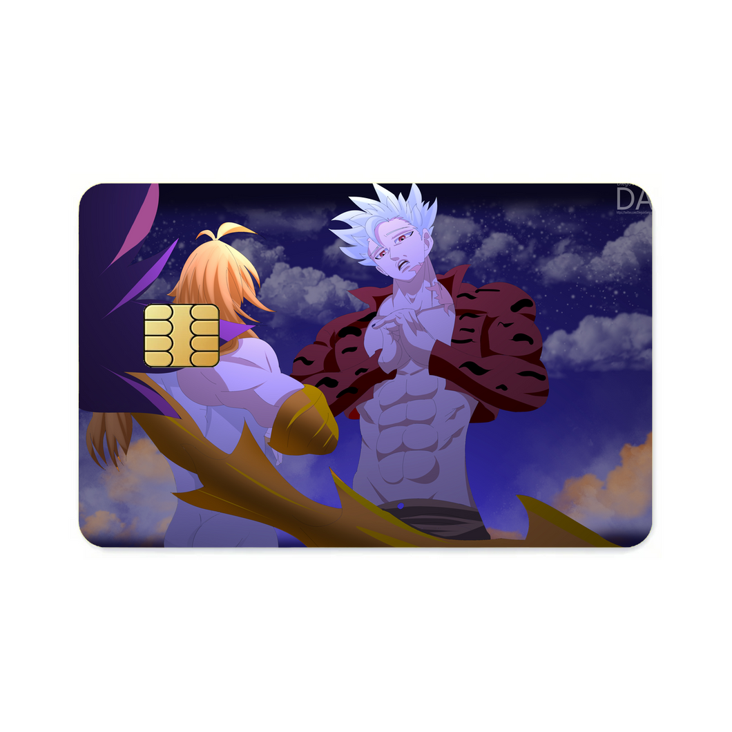 Ban Vs Meliodas ( Demon King)  Credit Card Skins (4-in-1 Pack)