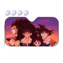 Load image into Gallery viewer, Bardock, Gine, Goku and Raditz  Car Sunshade
