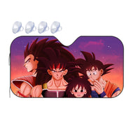 Bardock, Gine, Goku and Raditz  Car Sunshade