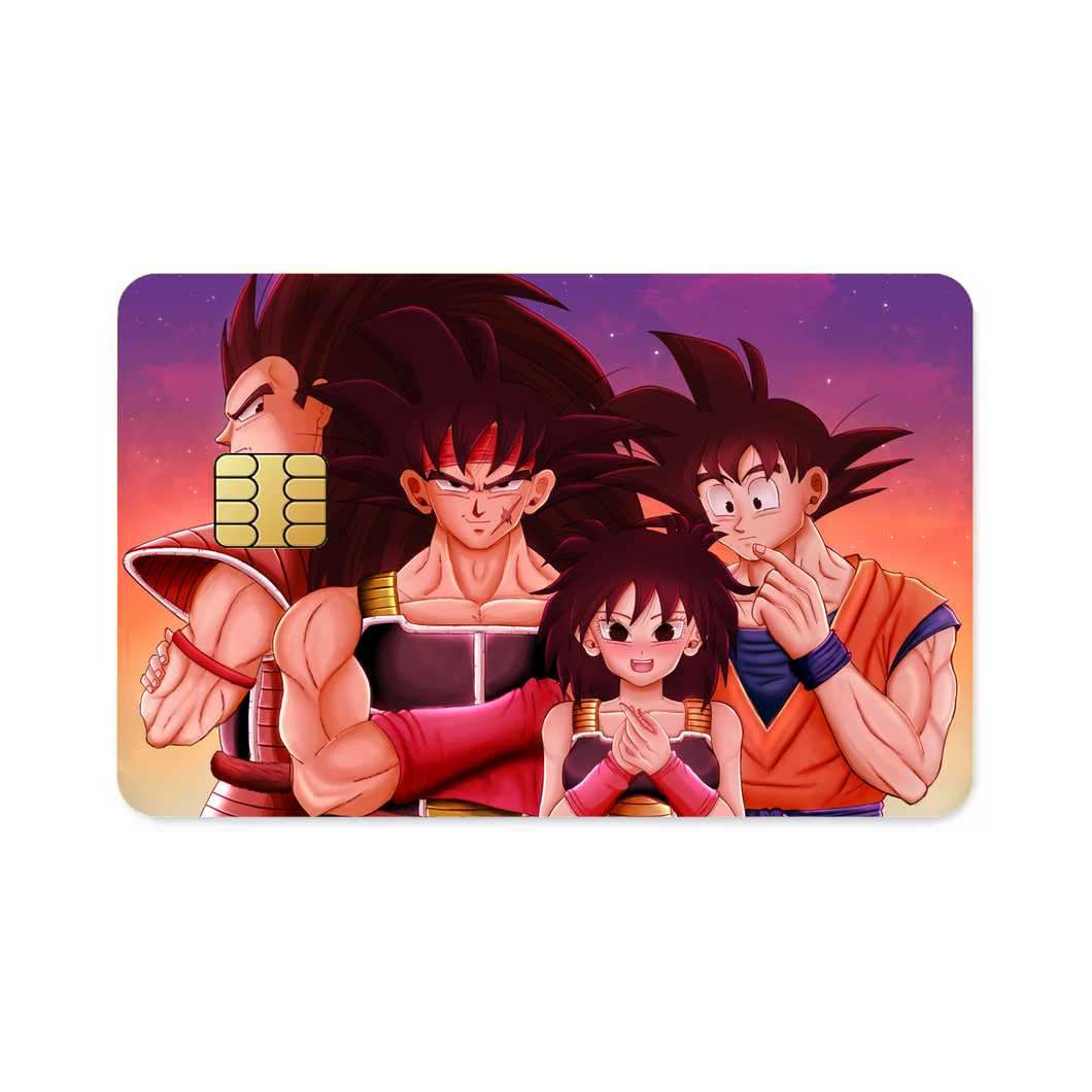 Bardock, Gine, Goku and Raditz  Credit Card Skins (4-in-1 Pack)