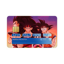 Load image into Gallery viewer, Bardock, Gine, Goku and Raditz  Credit Card Skins (4-in-1 Pack)
