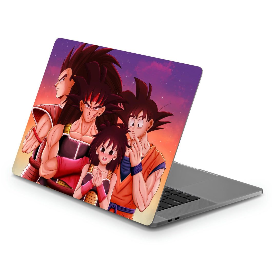Bardock, Gine, Goku and Raditz  Macbook Skin