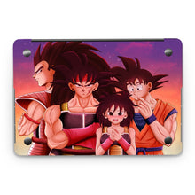 Load image into Gallery viewer, Bardock, Gine, Goku and Raditz  Macbook Skin
