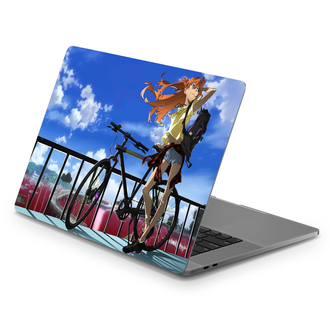 Biking Asuka  Macbook Skin