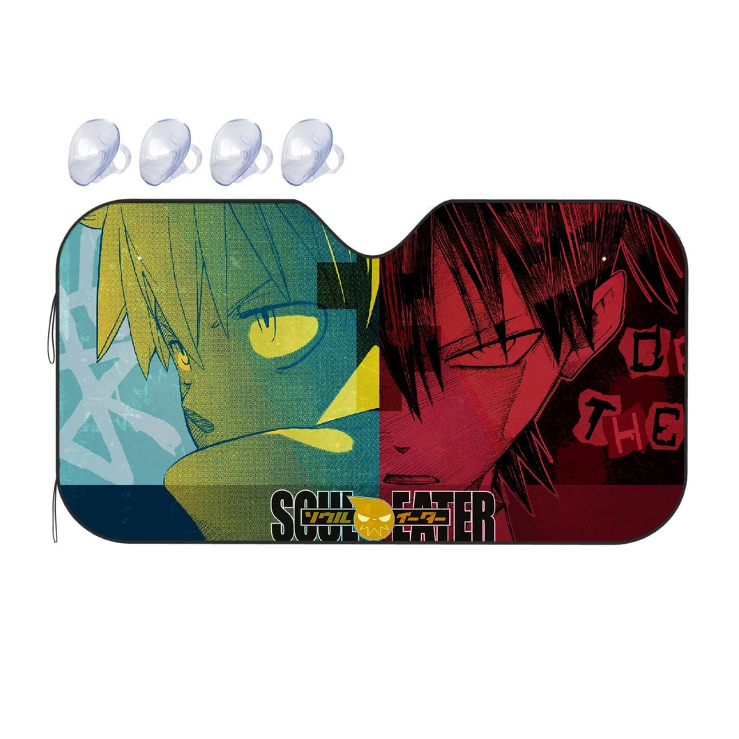 Black and Death  Car Sunshade