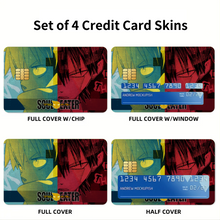 Load image into Gallery viewer, Black and Death  Credit Card Skins (4-in-1 Pack)
