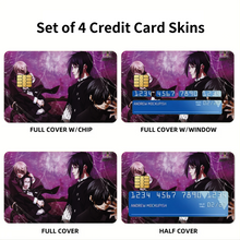 Load image into Gallery viewer, Black Butler  Credit Card Skins (4-in-1 Pack)
