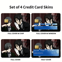 Load image into Gallery viewer, Black Butler  Credit Card Skins (4-in-1 Pack)
