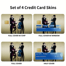 Load image into Gallery viewer, Black Butler  Credit Card Skins (4-in-1 Pack)
