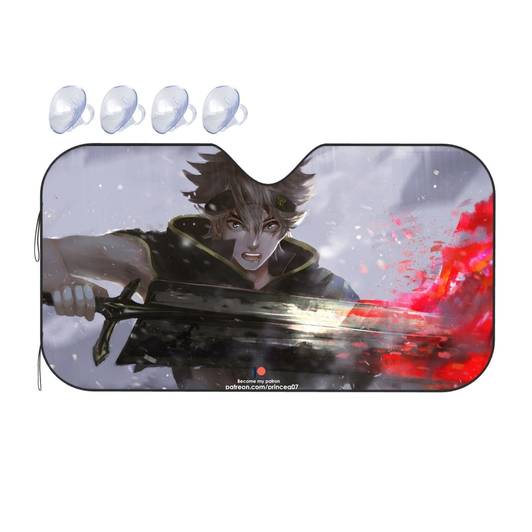 Black Clover Asta  Car Sunshade