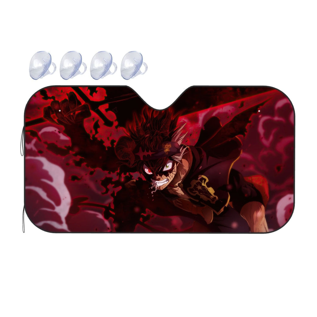 Black Clover Asta  Car Sunshade
