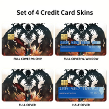 Load image into Gallery viewer, Black Clover Asta  Credit Card Skins (4-in-1 Pack)
