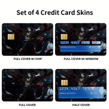 Load image into Gallery viewer, Black Clover Asta  Credit Card Skins (4-in-1 Pack)
