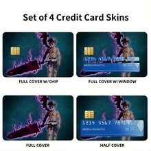 Load image into Gallery viewer, Black Clover Asta  Credit Card Skins (4-in-1 Pack)
