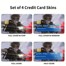 Load image into Gallery viewer, Black Clover Asta  Credit Card Skins (4-in-1 Pack)
