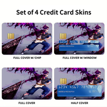 Load image into Gallery viewer, Black Clover Asta  Credit Card Skins (4-in-1 Pack)

