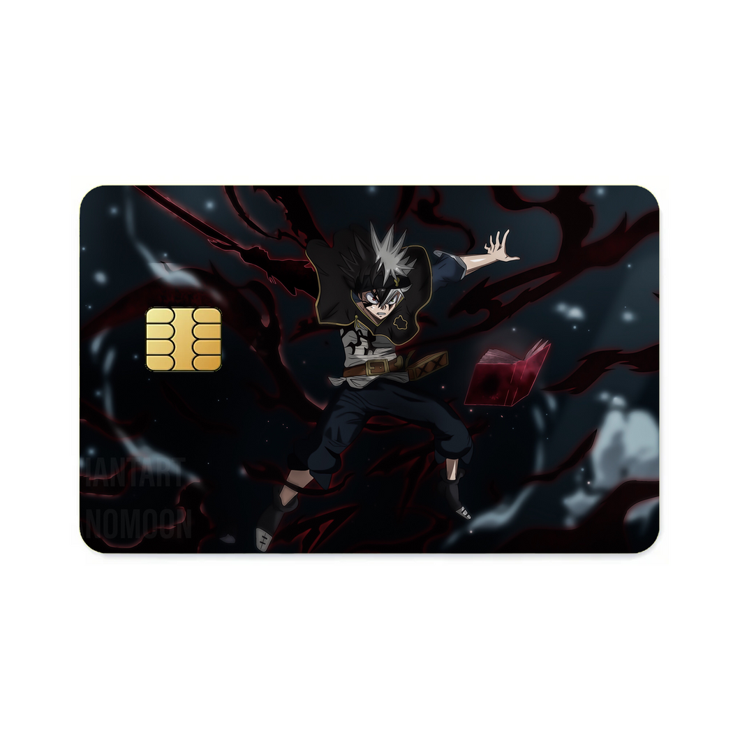 Black Clover Asta  Credit Card Skins (4-in-1 Pack)