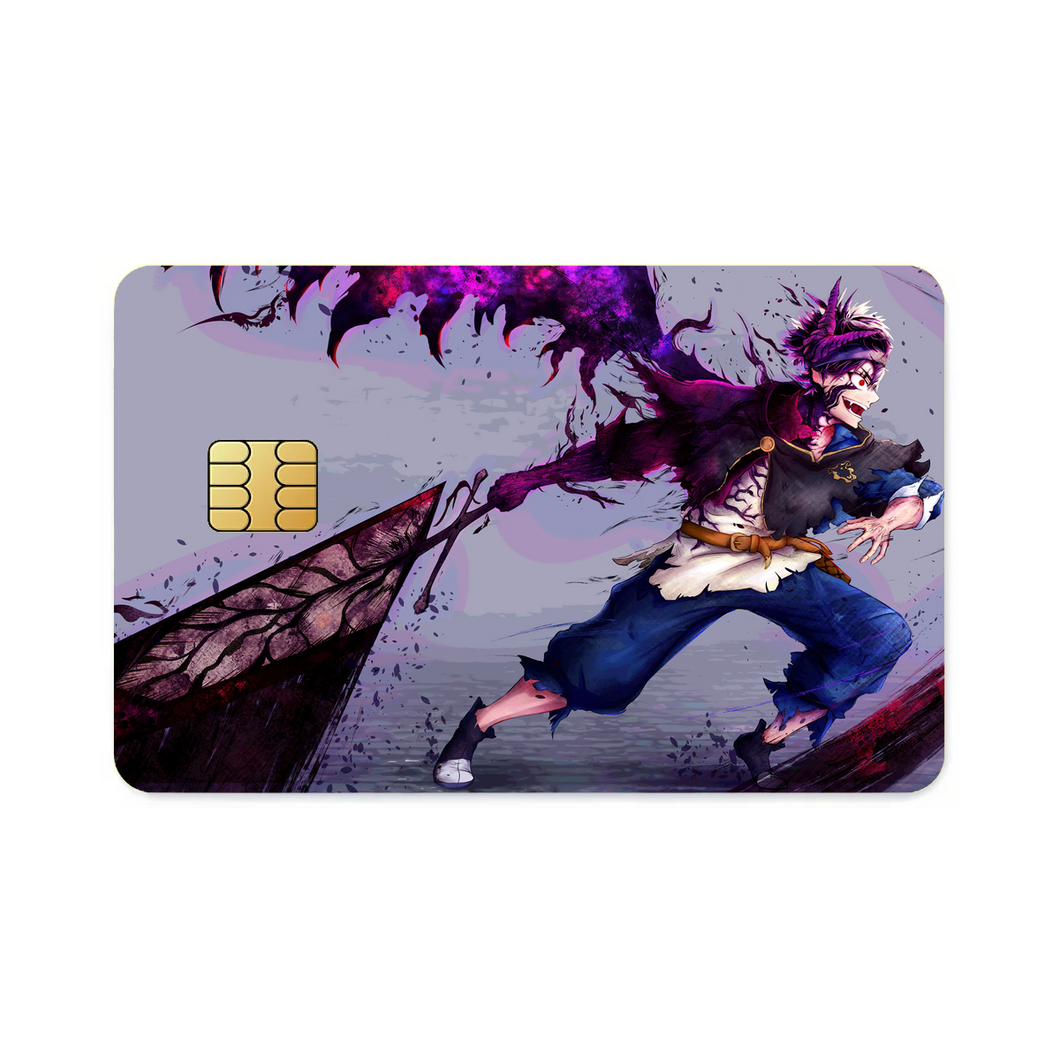 Black Clover Asta  Credit Card Skins (4-in-1 Pack)