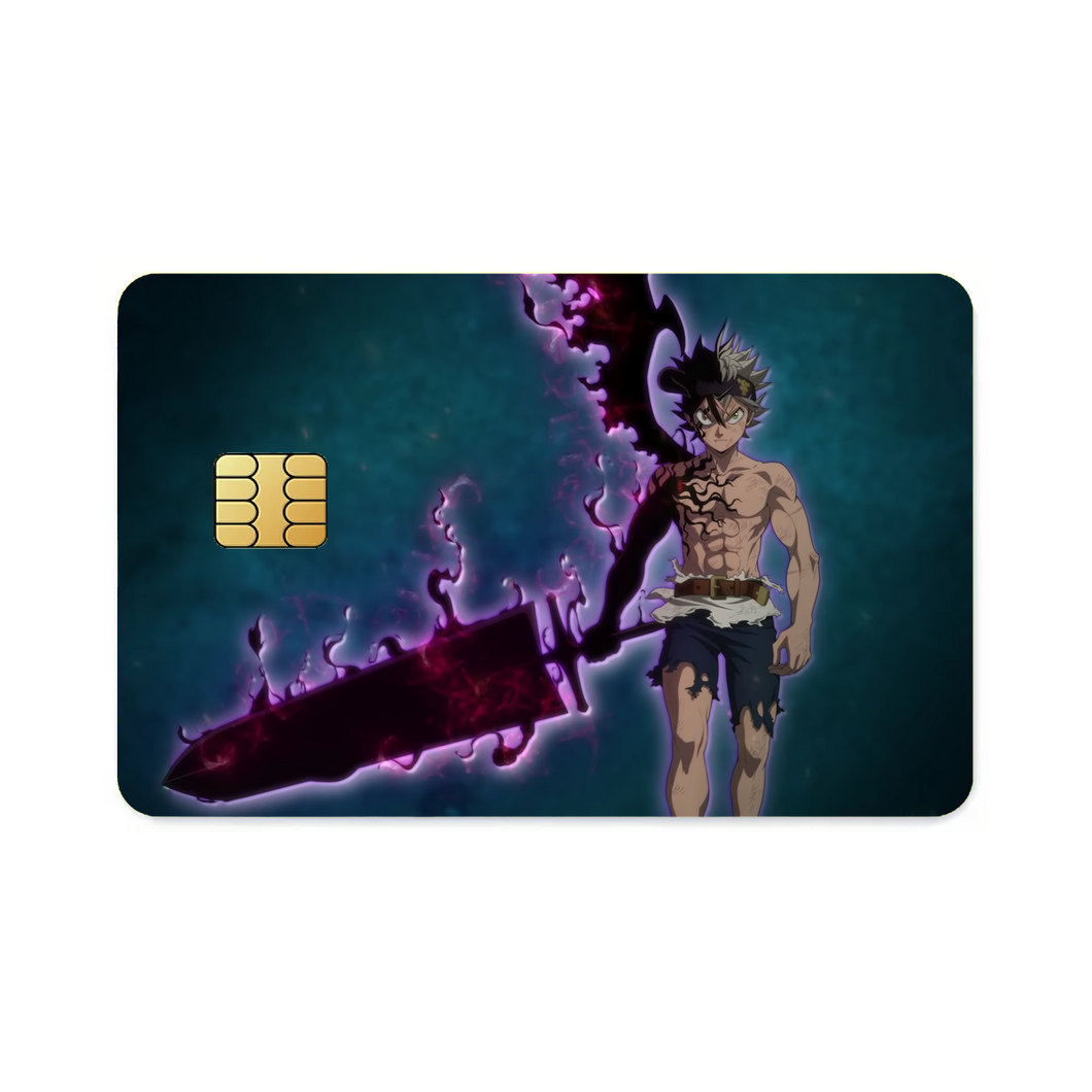 Black Clover Asta  Credit Card Skins (4-in-1 Pack)