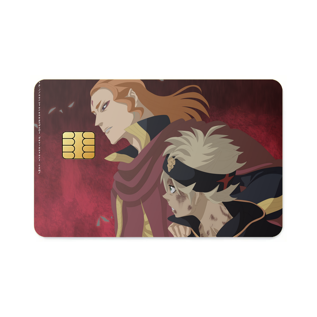 Black Clover Asta  Credit Card Skins (4-in-1 Pack)
