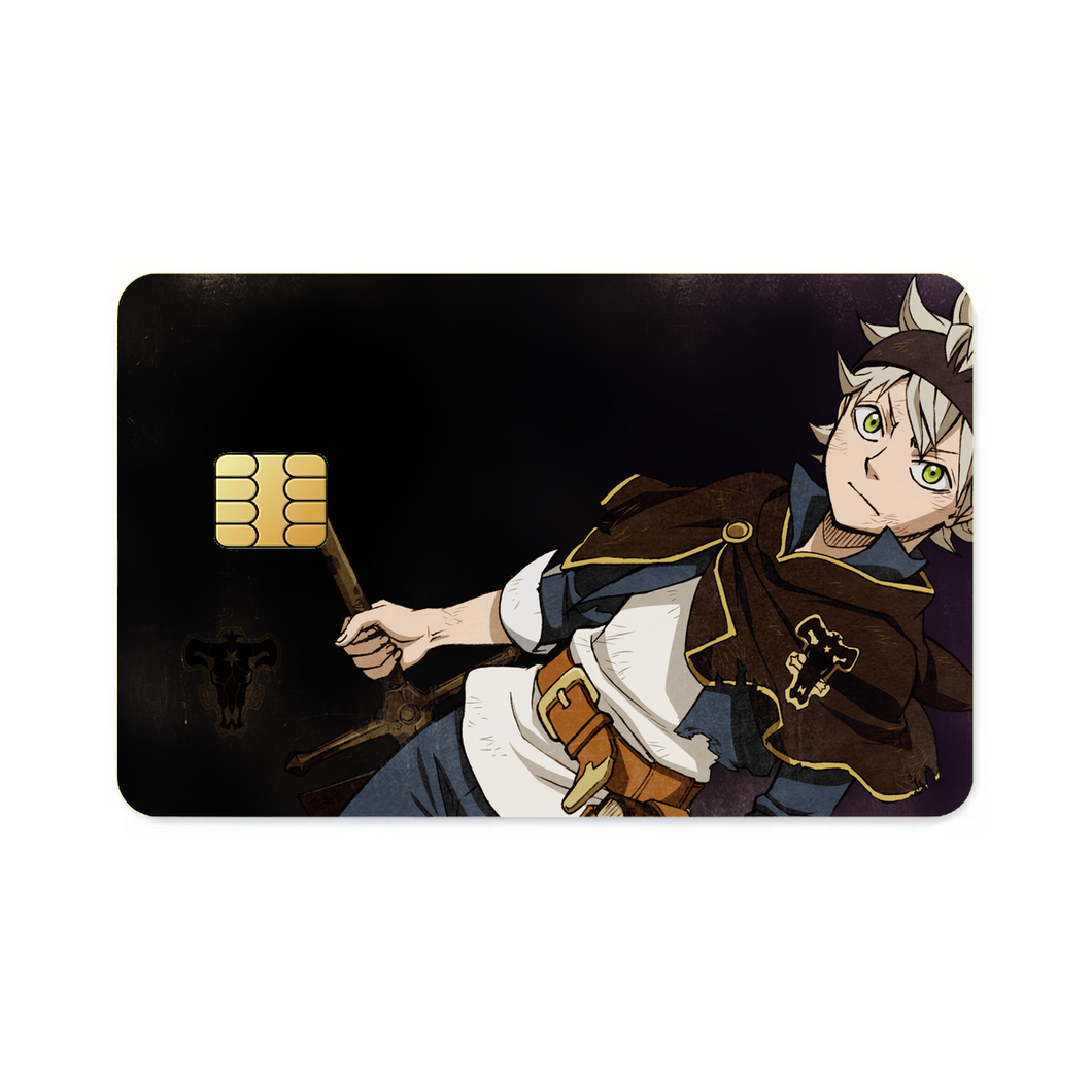 Black Clover Asta  Credit Card Skins (4-in-1 Pack)