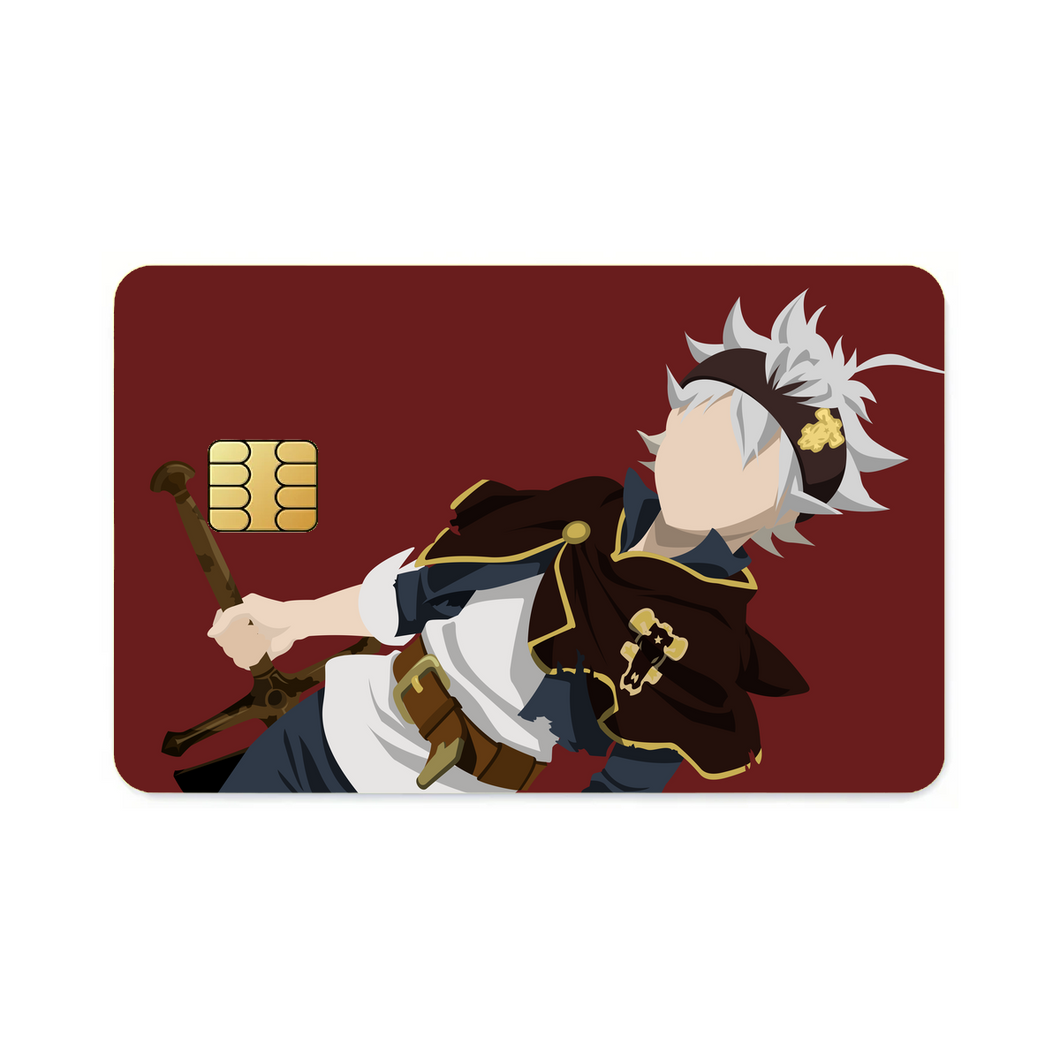 Black Clover Asta  Credit Card Skins (4-in-1 Pack)