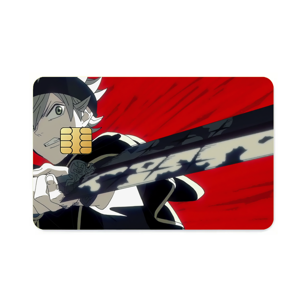 Black Clover Asta  Credit Card Skins (4-in-1 Pack)