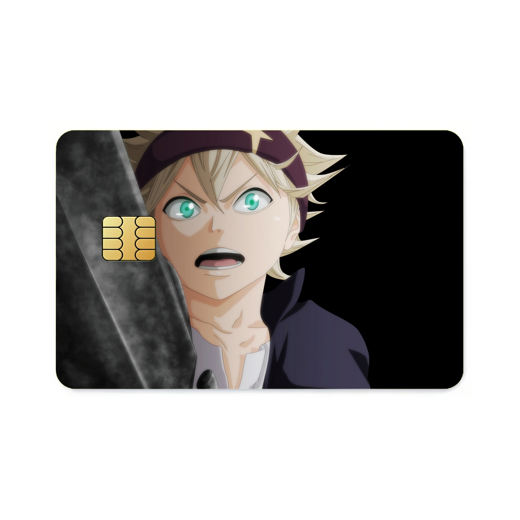 Black Clover Asta  Credit Card Skins (4-in-1 Pack)
