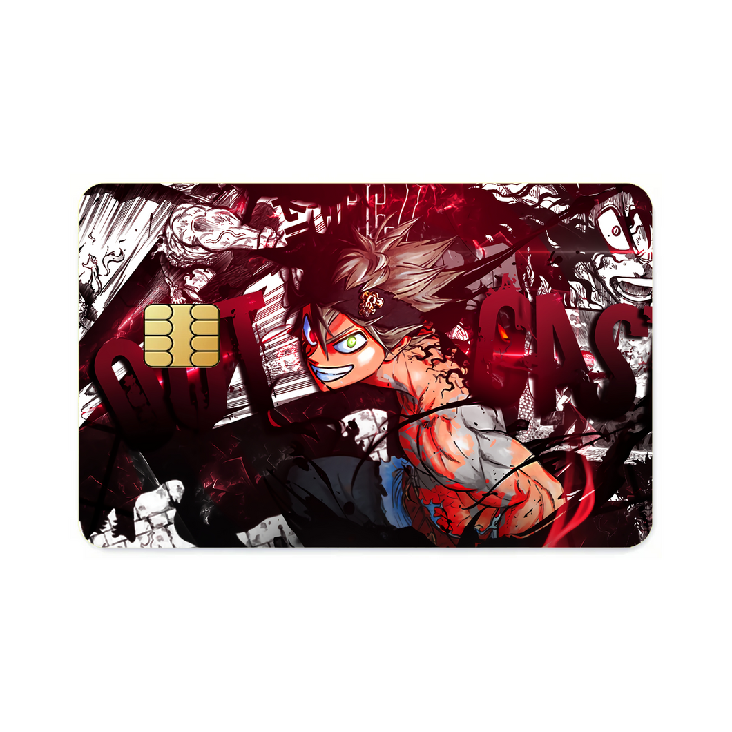 Black Clover Asta  Credit Card Skins (4-in-1 Pack)