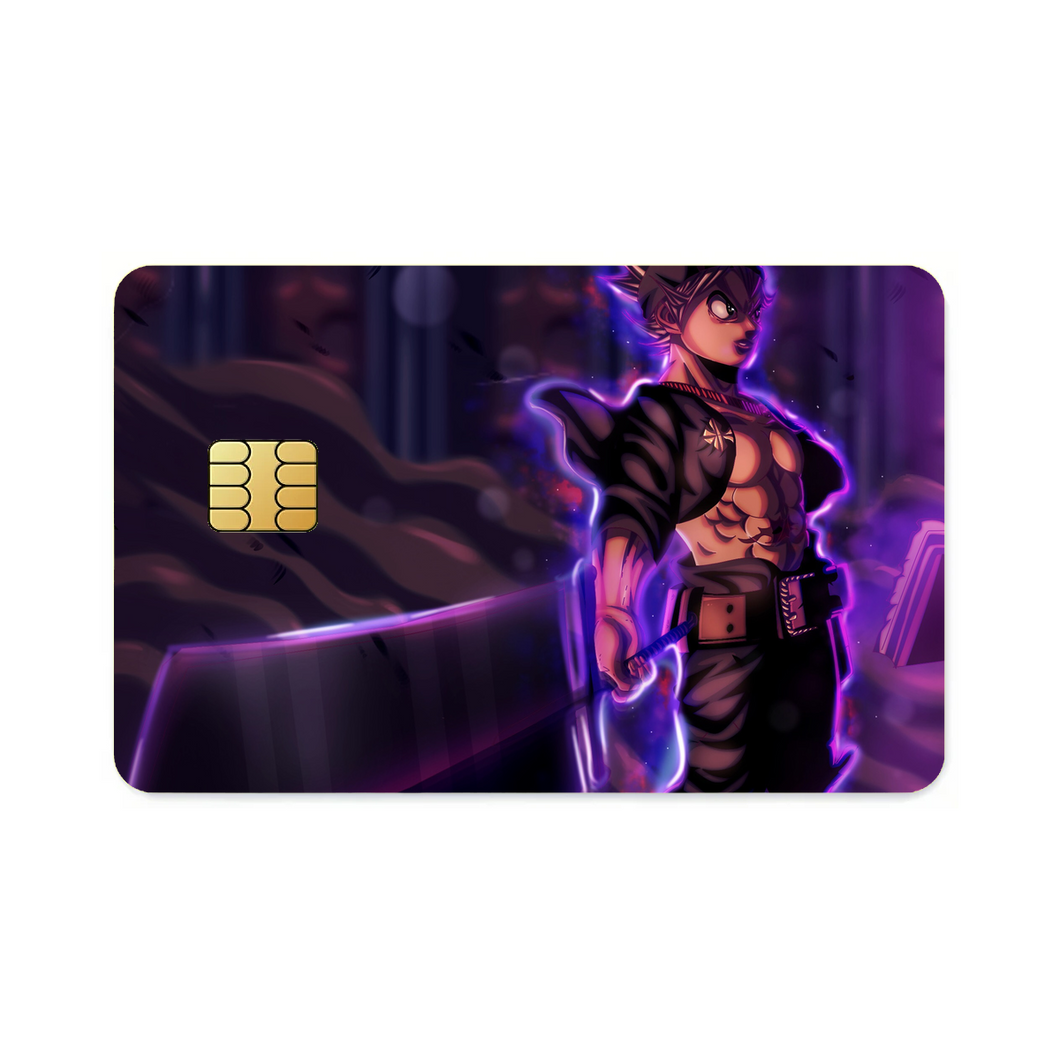 Black Clover Asta  Credit Card Skins (4-in-1 Pack)
