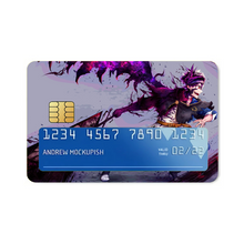 Load image into Gallery viewer, Black Clover Asta  Credit Card Skins (4-in-1 Pack)
