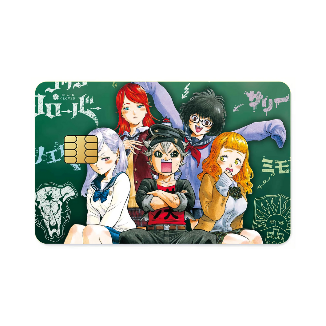 Black Clover Asta, Noelle Silva  Credit Card Skins (4-in-1 Pack)