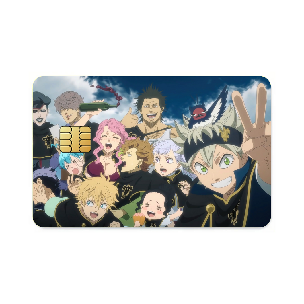 Black Clover Asta, Noelle Silva, Yami Sukehiro, Luck Voltia  Credit Card Skins (4-in-1 Pack)