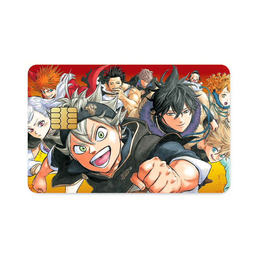 Black Clover Asta, Noelle Silva, Yuno, Yami Sukehiro, Luck Voltia  Credit Card Skins (4-in-1 Pack)