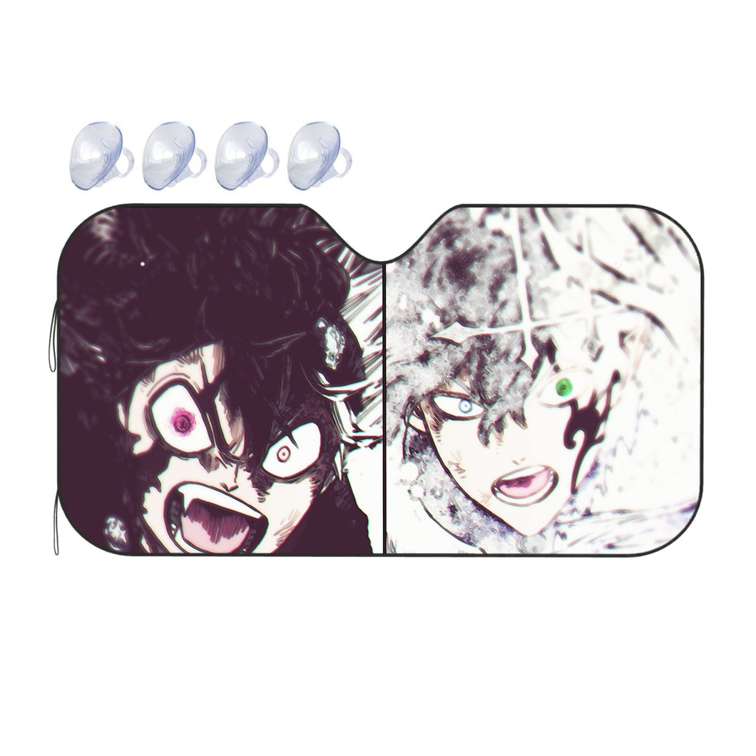 Black Clover Asta, Yuno  Car Sunshade