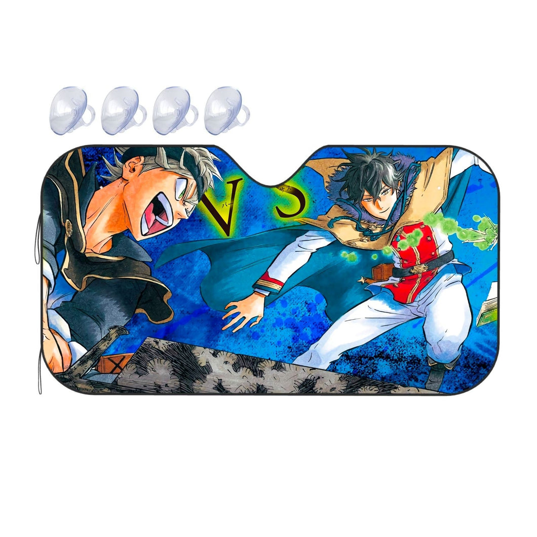 Black Clover Asta, Yuno  Car Sunshade