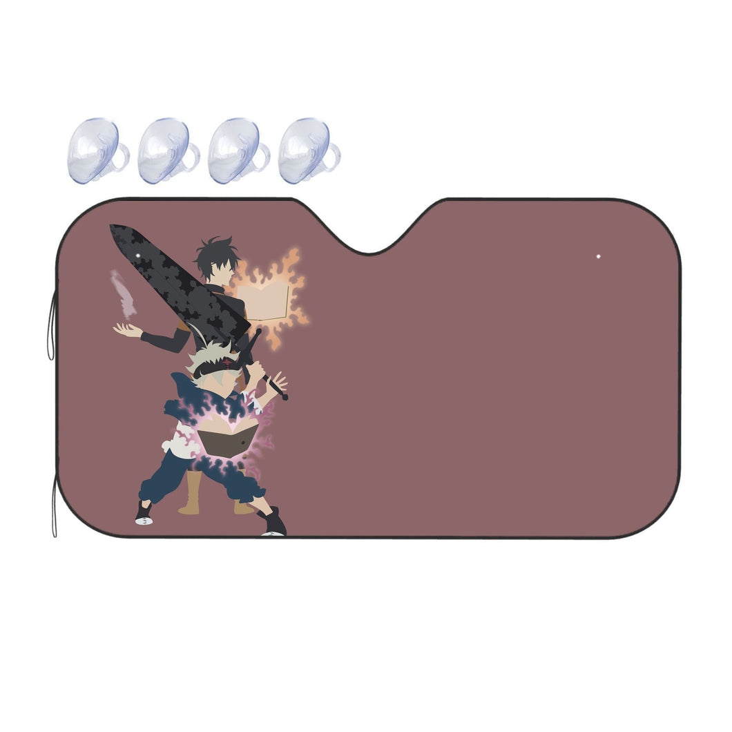 Black Clover Asta, Yuno  Car Sunshade