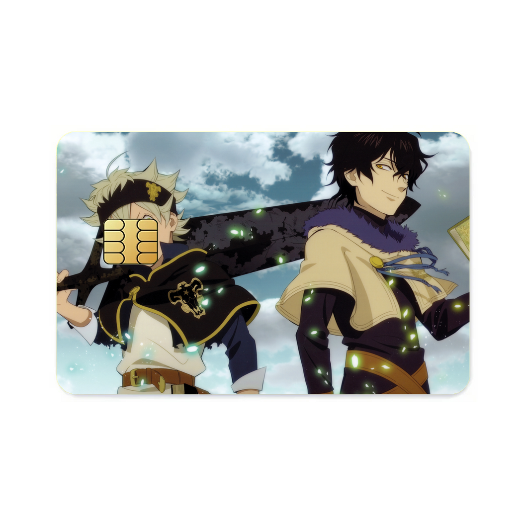 Black Clover Asta, Yuno  Credit Card Skins (4-in-1 Pack)