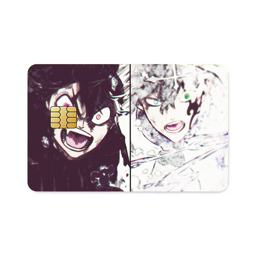 Black Clover Asta, Yuno  Credit Card Skins (4-in-1 Pack)
