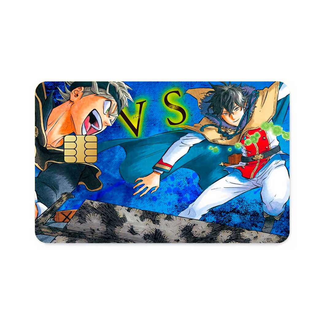 Black Clover Asta, Yuno  Credit Card Skins (4-in-1 Pack)