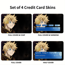 Load image into Gallery viewer, Black Clover Luck Voltia  Credit Card Skins (4-in-1 Pack)
