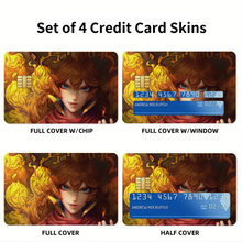 Load image into Gallery viewer, Black Clover Mereoleona Vermillion  Credit Card Skins (4-in-1 Pack)
