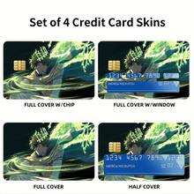 Load image into Gallery viewer, Black Clover Yuno  Credit Card Skins (4-in-1 Pack)
