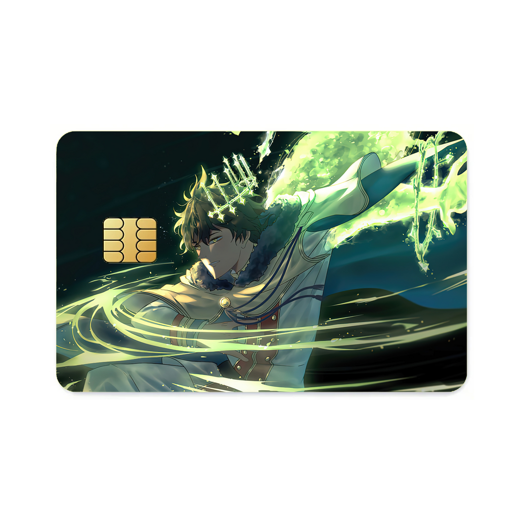 Black Clover Yuno  Credit Card Skins (4-in-1 Pack)
