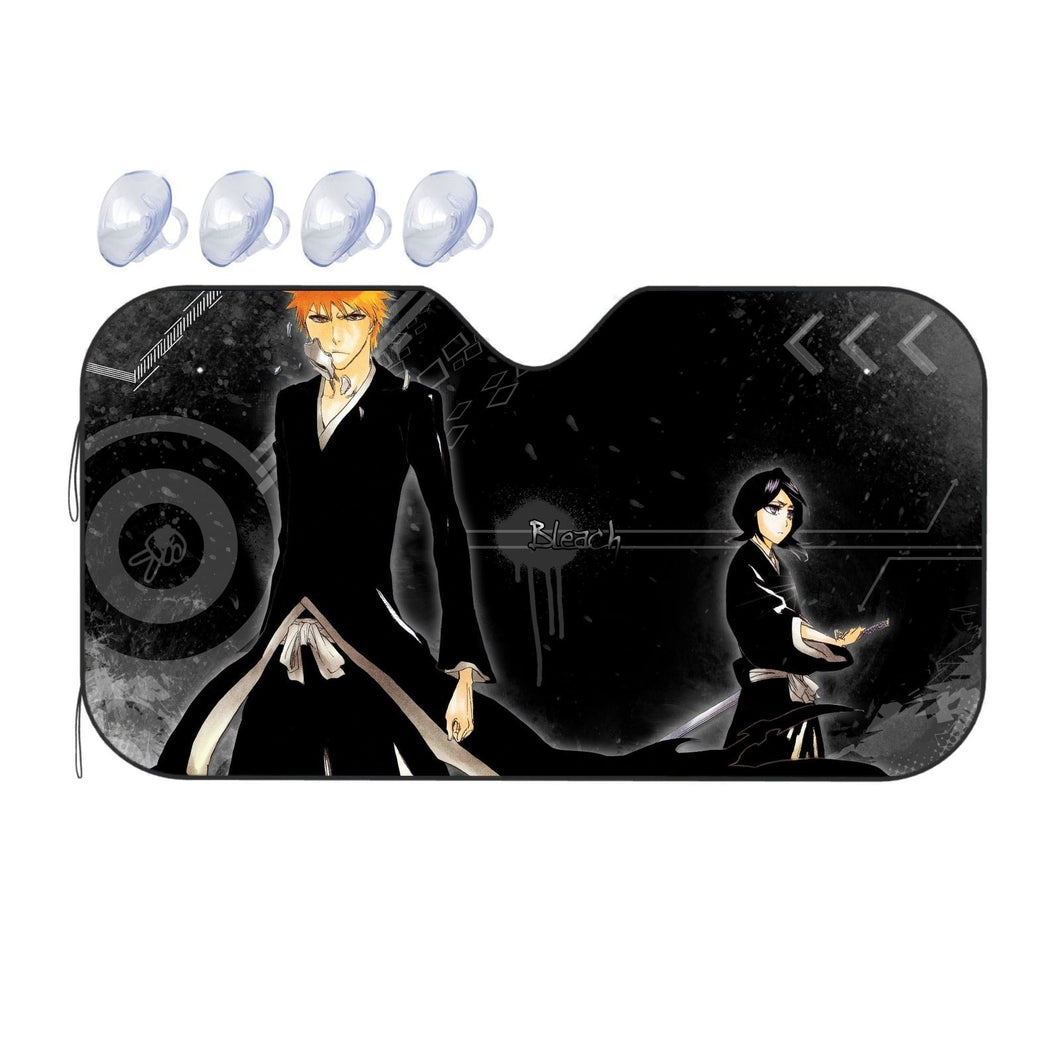 Bleach Ichigo Kurosaki, Rukia Kuchiki  Car Sunshade