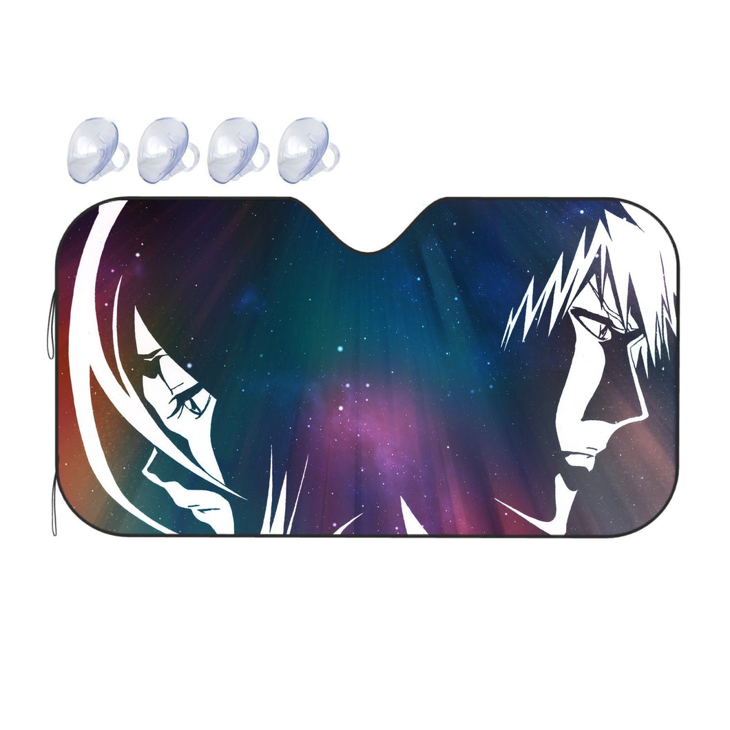 Bleach Ichigo Kurosaki, Rukia Kuchiki  Car Sunshade