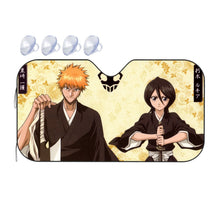Load image into Gallery viewer, Bleach Ichigo Kurosaki, Rukia Kuchiki  Car Sunshade
