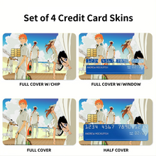 Load image into Gallery viewer, Bleach Ichigo Kurosaki, Rukia Kuchiki, Renji Abarai, Orihime Inoue, Yasutora Sado  Credit Card Skins (4-in-1 Pack)
